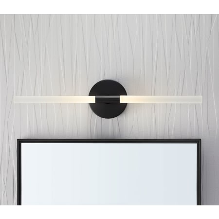 A large image of the Kohler Lighting 23464-SCLED 23464-SCLED in Matte Black in Bathroom 2