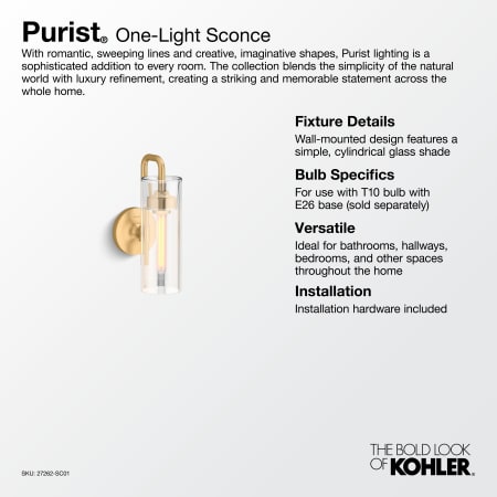 A large image of the Kohler Lighting 27262-SC01 Alternate Image