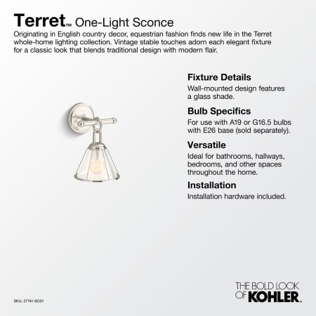 A large image of the Kohler Lighting 27741-SC01 Alternate Image