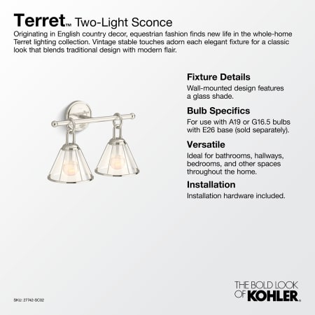 A large image of the Kohler Lighting 27742-SC02 Alternate Image