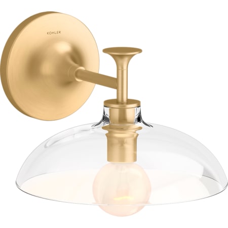 A large image of the Kohler Lighting 31768-SC01 Brushed Moderne Brass