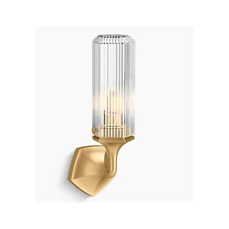 A large image of the Kohler Lighting 31775-SC01 Brushed Moderne Brass