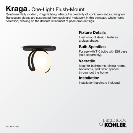 A large image of the Kohler Lighting 32374-FM01 Alternate Image
