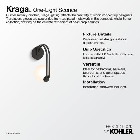 A large image of the Kohler Lighting 32376-SC01 Alternate Image