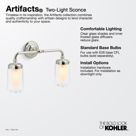 A large image of the Kohler Lighting 72582 Alternate Image