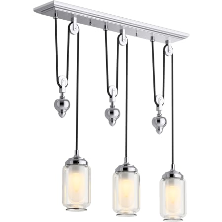 A large image of the Kohler Lighting 22659-CH03 22659-CH03 in Polished Chrome - On