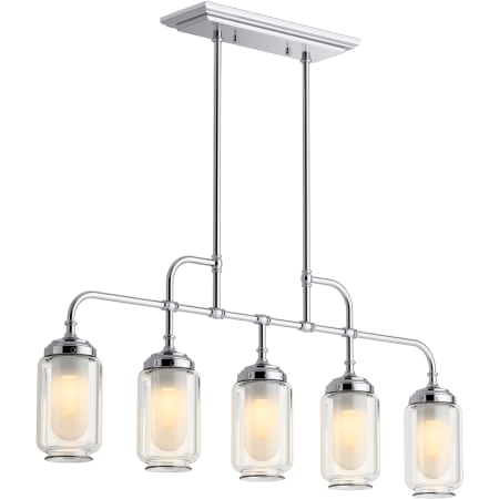 A large image of the Kohler Lighting 22660-CH05 22660-CH05 in Polished Chrome - On