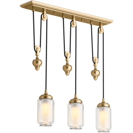 A large image of the Kohler Lighting 22659-CH03 22659-CH03 in Modern Brushed Gold - On
