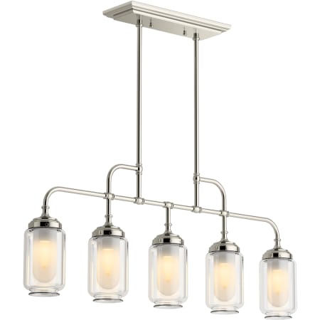 A large image of the Kohler Lighting 22660-CH05 22660-CH05 in Polished Nickel - On