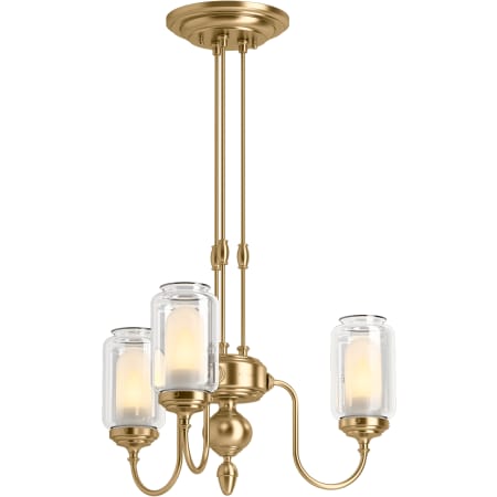 A large image of the Kohler Lighting 22657-CH03 22657-CH03 in Modern Brushed Gold - On