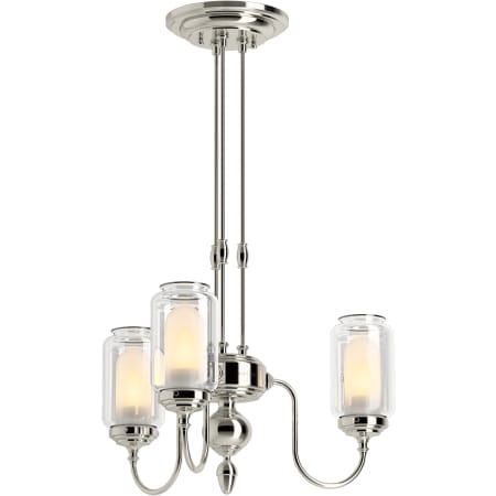 A large image of the Kohler Lighting 22657-CH03 22657-CH03 in Polished Nickel - On