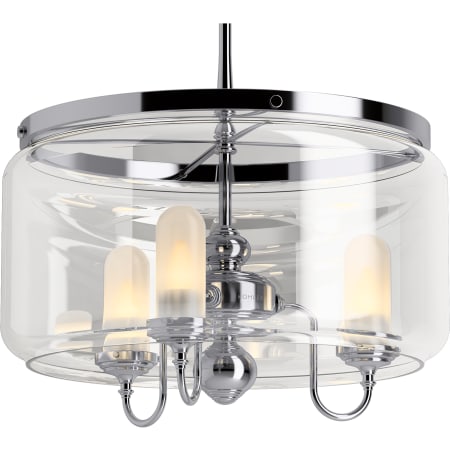 A large image of the Kohler Lighting 22656-CH03 22656-CH03 in Polished Chrome - Detail