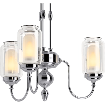 A large image of the Kohler Lighting 22657-CH03 22657-CH03 in Polished Chrome - Detail