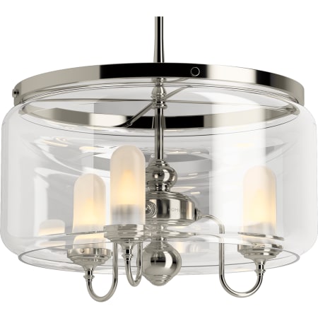 A large image of the Kohler Lighting 22656-CH03 22656-CH03 in Polished Nickel - Detail