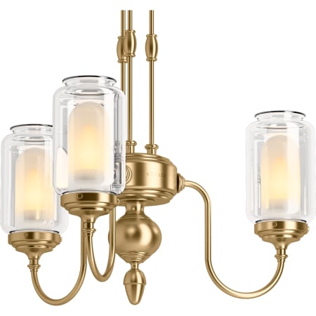 A large image of the Kohler Lighting 22657-CH03 22657-CH03 in Modern Brushed Gold - Detail