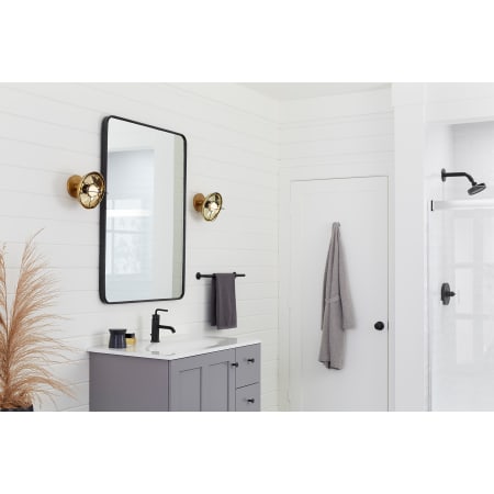 A large image of the Kohler Lighting 23666-SC01 23666-SC01 in Modern Brushed Gold in Bathroom