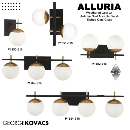 A large image of the Kovacs P1350-618 Alluria Collection