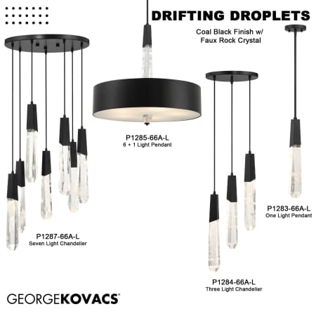A large image of the Kovacs P1284-L Drifting Droplets Collection