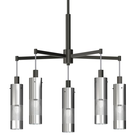 A large image of the Kovacs P1595 Coal / Brushed Nickel