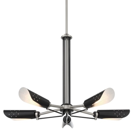 A large image of the Kovacs P1695 Coal / Brushed Nickel