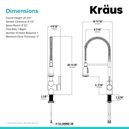 Kraus Kpf 1690sfs Spot Free Stainless Britt Pull Down Spray