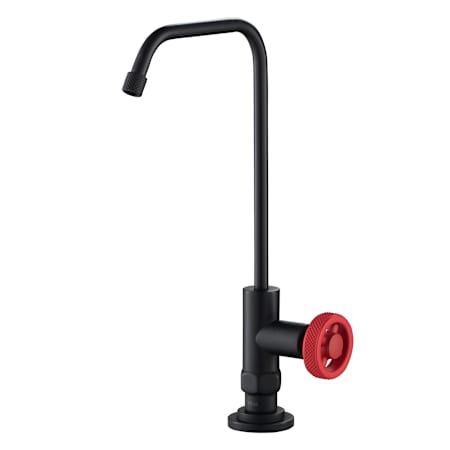 A large image of the Kraus FF-101 Matte Black / Red