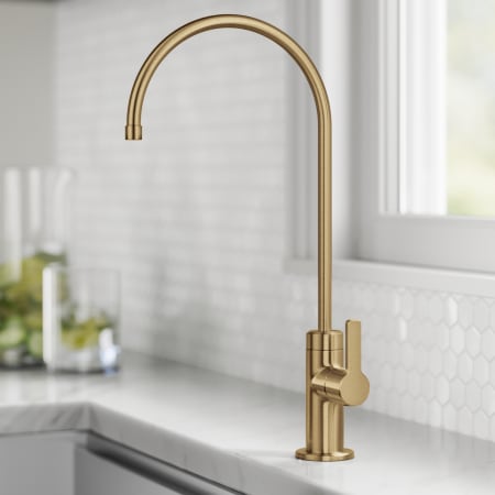 A large image of the Kraus FF-103 Brushed Brass