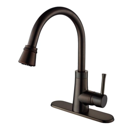 A large image of the Kraus KBU11-KPF2220-KSD30 Stainless Steel / Oil Rubbed Bronze