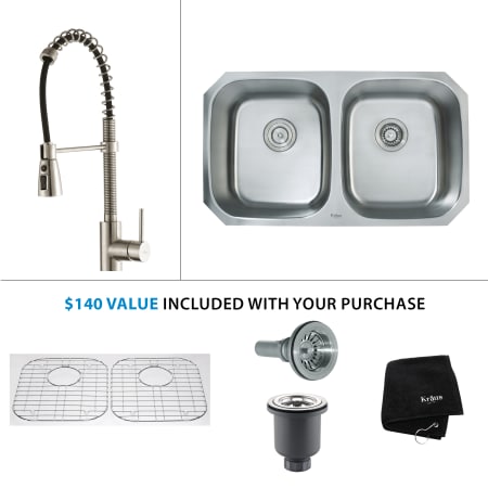 Kraus Kbu22 Kpf 1612ss Stainless Steel Stainless Steel Kitchen