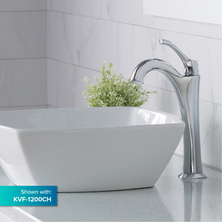 Kraus KCV-126-BN White-Brushed Nickel Elavo 16-1/2 ...