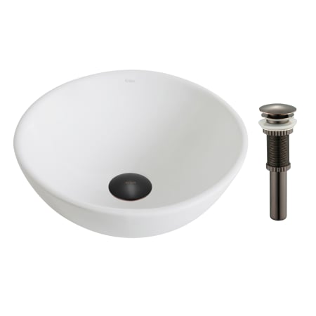 A large image of the Kraus KCV-341-ORB White-Oil Rubbed Bronze