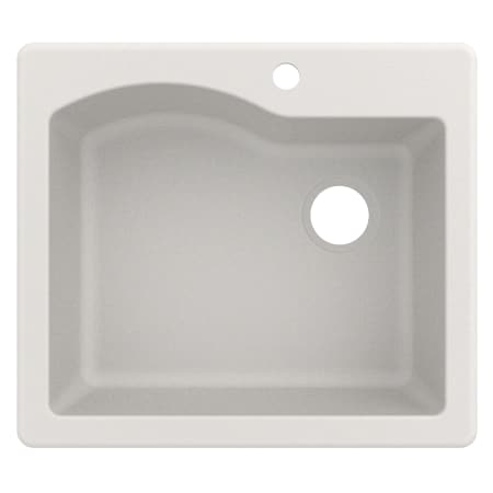 Kraus Kgd 441white White Quarza 25 Dual Installation Single Basin