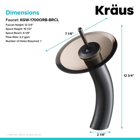 A large image of the Kraus KGW-1700-BRCL Kraus-KGW-1700-BRCL-Alternate Image