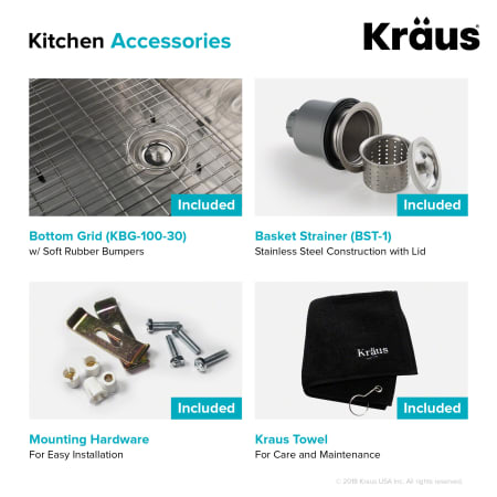 A large image of the Kraus KHU-100R3-30 Kraus-KHU-100R3-30-Included Accessories