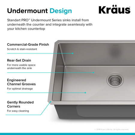 A large image of the Kraus KHU-100R3-30 Kraus-KHU-100R3-30-Undermount Design