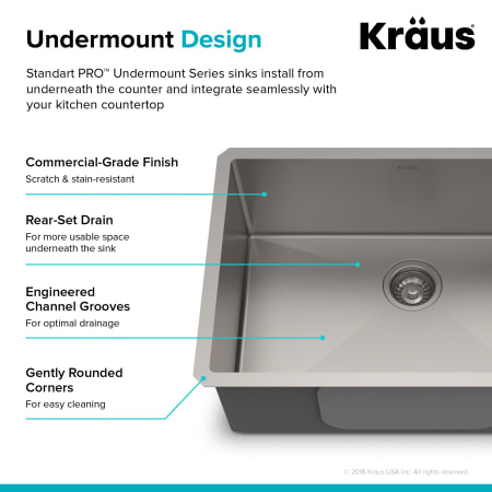 A large image of the Kraus KHU100-28 Kraus-KHU100-28-Undermount Design