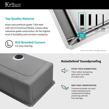 A large image of the Kraus KHU100-32-1650-41 Kraus-KHU100-32-1650-41-Material and Soundproofing