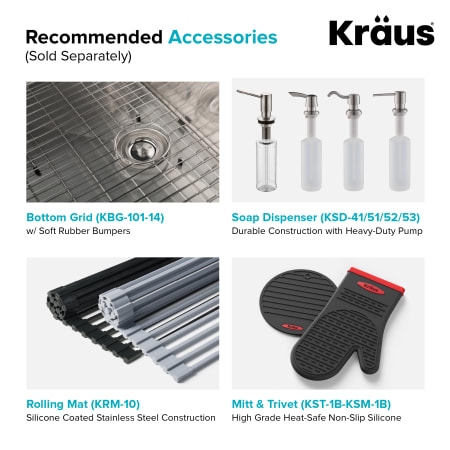 A large image of the Kraus KHU101-14 Recommended Accessories
