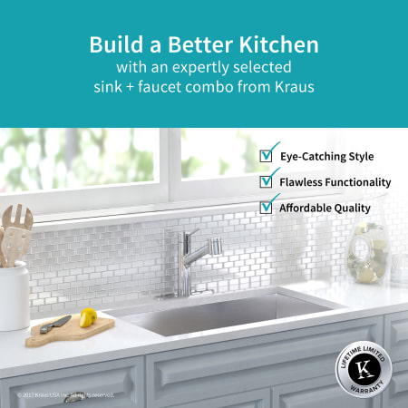 A large image of the Kraus KHU32-2610-41 Kraus-KHU32-2610-41-Sink and Faucet Combination