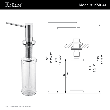 A large image of the Kraus KHU32-2620-41 Kraus-KHU32-2620-41-Line Drawing - 1