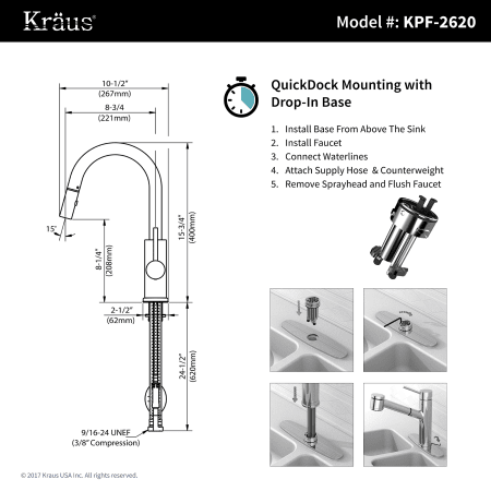 A large image of the Kraus KHU32-2620-41 Kraus-KHU32-2620-41-QuickDock Mounting