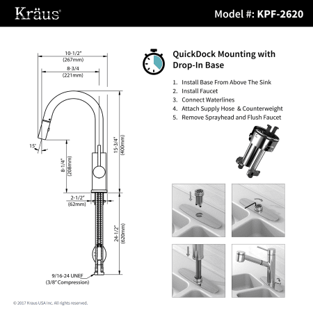 A large image of the Kraus KHU322-2620-41 Kraus-KHU322-2620-41-QuickDock Mounting