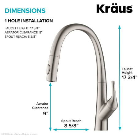 Kraus KPF-2523MB Matte Black Arqo 1.8 GPM Single Hole Pull ...