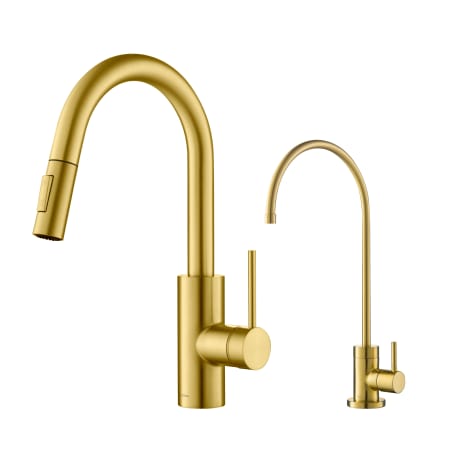 A large image of the Kraus KPF-2620-FF-100 Brushed Brass