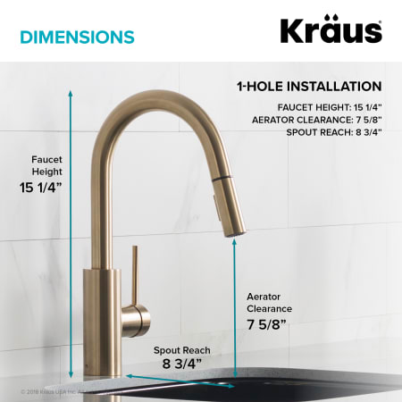 Kraus KPF-2620SFS Spot-Free Stainless Steel Oletto Pull Down ...