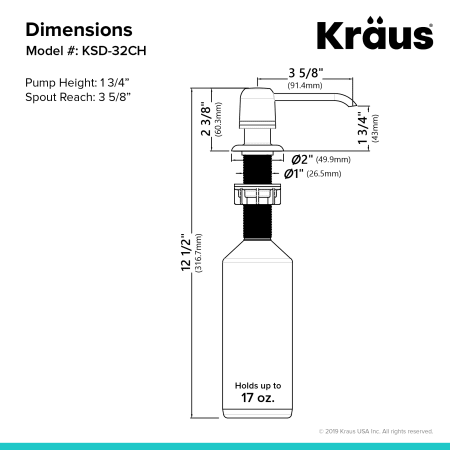 A large image of the Kraus KSD-32 Alternate Image