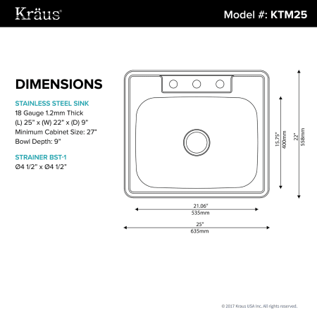 A large image of the Kraus KTM25 Alternate Image