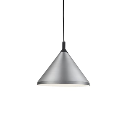 A large image of the Kuzco Lighting 492814 Brushed Nickel / Black