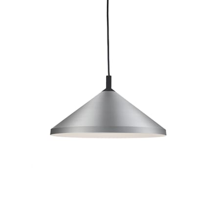 A large image of the Kuzco Lighting 493118 Brushed Nickel / Black