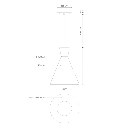 A large image of the Kuzco Lighting 493210 Alternate Image